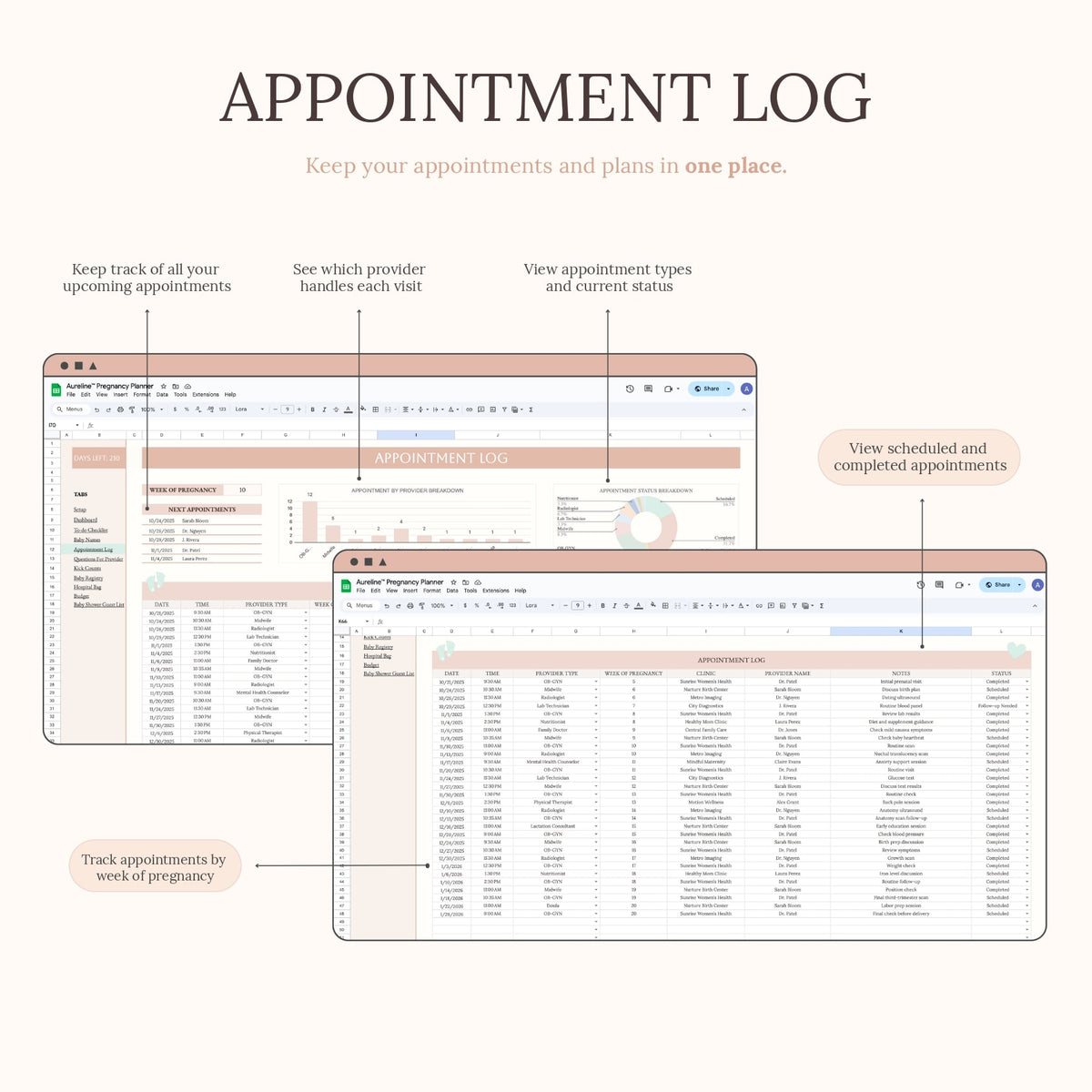 Aureline Pregnancy Planner
