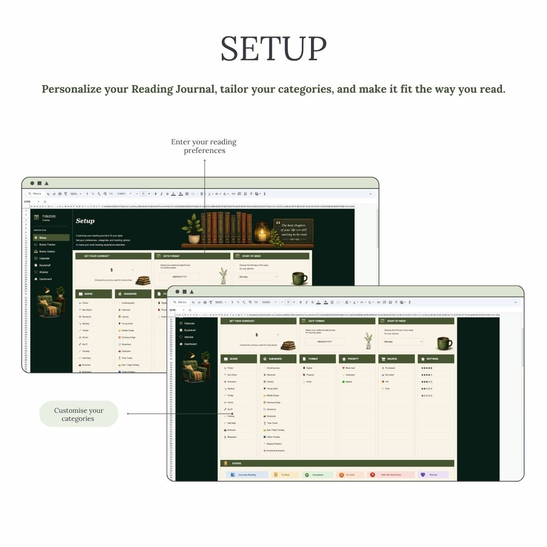 Aureline™ Reading Journal