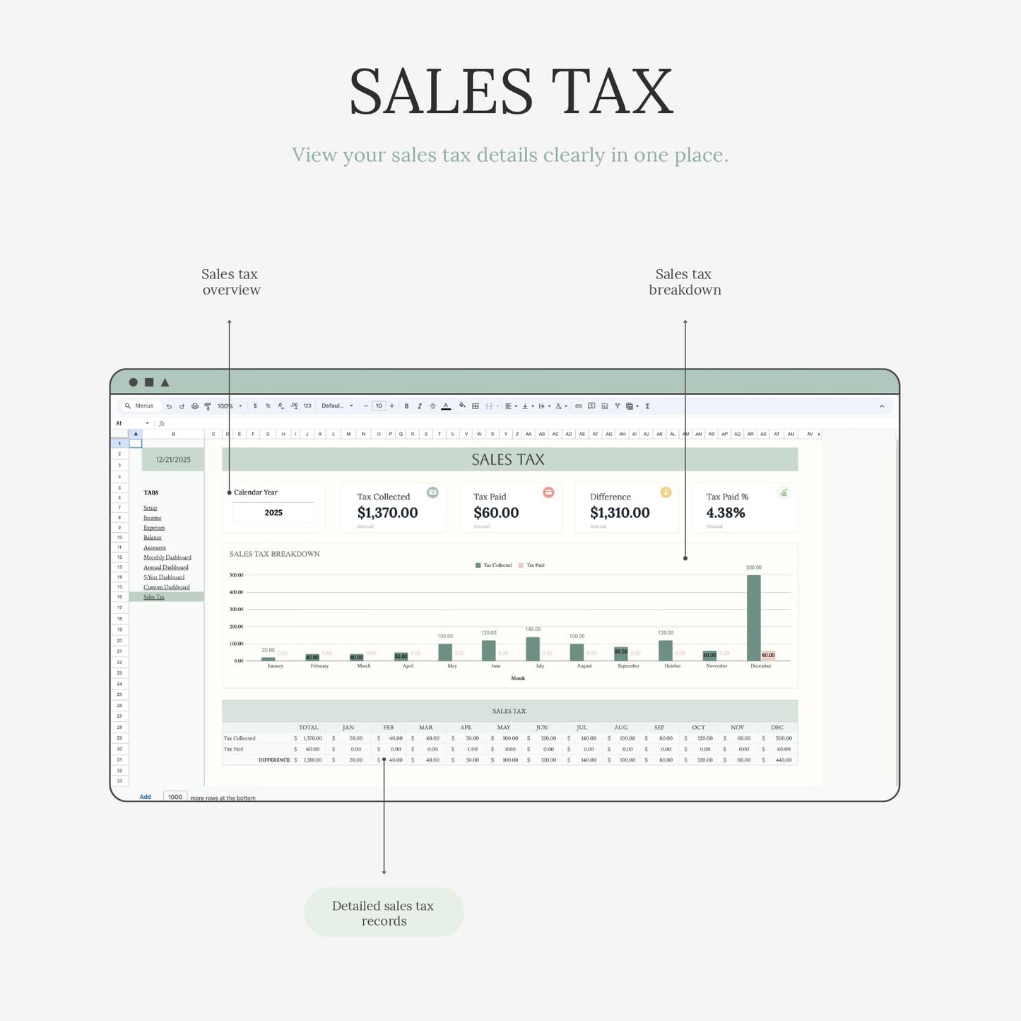 Easy Bookkeeping Planner